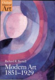 Bilde av bokomslaget for "Modern Art, 1851-1929" fra Oxford University Press, med kunstverk fra perioden på forsiden.