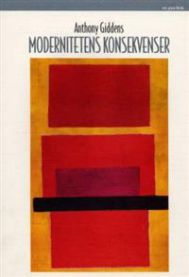 Bilde av boken "Modernitetens konsekvenser" innen sosiologi, utgitt av Pax, med en åpen bok med tekst på forsiden.