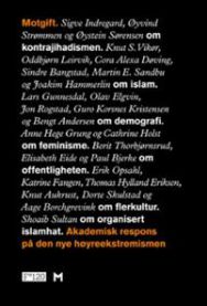 Bokomslag for "Motgift: akademisk respons på den nye høyreekstremismen" av Manifest, politikk, pocketutgave.