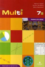 Bilde av Gyldendal Multi 7a matematikk for barnetrinnet parallellbok, barnevennlig mattebok med tall og illustrasjoner