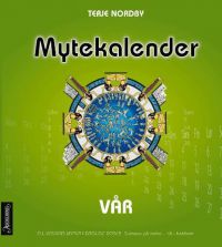 Mytekalender vår innbundet religion bok med religiøs tematikk og kalender for våren, utgitt av Aschehoug