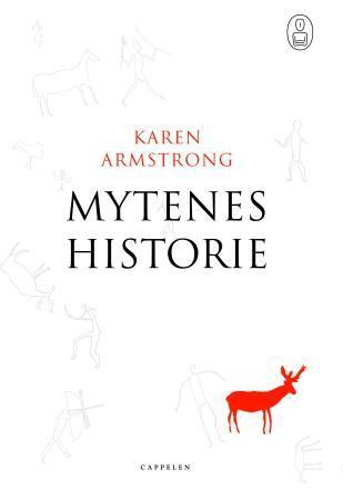 Innbundet roman "Mytenes historie" av Cappelen Damm AS, vises med bokomslag og tittel på forsiden.