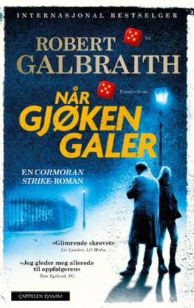 Bokomslag for "Når gjøken galer" av Cappelen Damm, oversatt skjønnlitteratur for voksne, med et kunstnerisk design.
