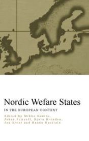Bokomslag for "Nordic Welfare States in the European Context" av Taylor & Francis, illustrert med kart over Norden og Europa.