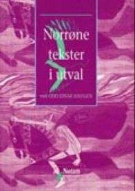 Norrøne tekster i utval bok innen språk og lingvistikk, utgitt av Gyldendal, viser åpen bok med gammelengelske tekster.