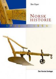 Bokomslag for Norsk historie 1814-1860 av Samlaget, viser historiske bilder av standssamfunn og klassesamfunn.