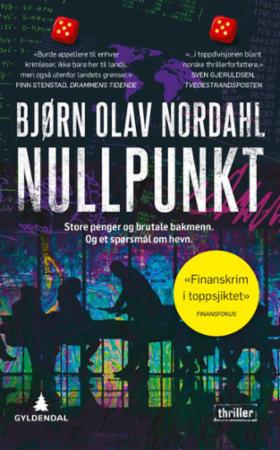 Norsk skjønnlitteratur for voksne, "Nullpunkt" pocket utgave, skrevet av Gyldendal Norsk Forlag AS, viser bokomslag.