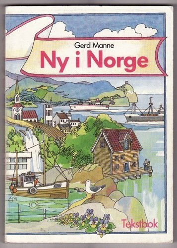 Norsk for utlendinger begynnernivå tekstbok fra Fagbokforlaget, viser forsiden av "Ny i Norge" for innvandrere.