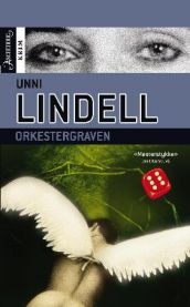 Bokomslag for "Orkestergraven" av Aschehoug, pocketutgave av geografikvalifikatorer, med illustrasjon av en grav.