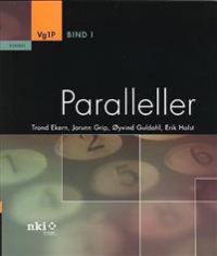 NKI-forlaget Paralleller VG 1P VGS lærebok, åpen bok med tekst og diagrammer på sidene