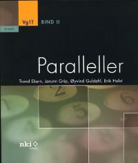 VGS Paralleller VG 1T fra NKI-forlaget, illustrasjon av parallelle linjer og geometriske figurer i diagram.