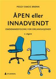 Bokomslag for "Åpen eller innadvendt" av Gyldendal, en markedsføringsbok med moderne design og tydelig tittel på forsiden.