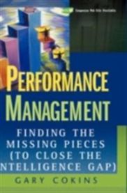 Bokia.no Performance Management innbundet bok med bilde av puslespillbiter som symboliserer ledelsesstrategi og problemløsning