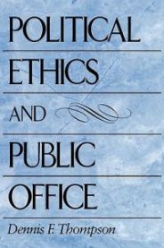 Bokomslag for "Political Ethics and Public Office" av Harvard University Press, en filosofibok om politisk etik og offentlig tjeneste.