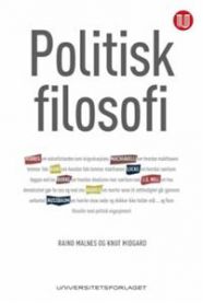 Bilde av boka Politisk filosofi fra Universitetsforlaget, viser en bok med tittel og forfatter på forsiden.