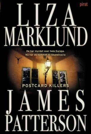 Postkort med krim- og spenningstema, utgitt av Forlaget Vigmostad & Bjørke AS, viser en dramatisk scene fra "Postcard Killers".
