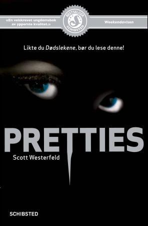 Omslagsbilde av "Pretties" pocketbok, en oversatt skjønnlitteratur for barn og ungdom utgitt av Vigmostad & Bjørke AS.