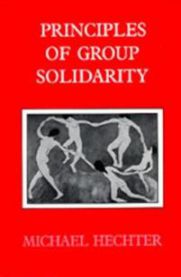 Bilde av boken "Principles of Group Solidarity" i pocketutgave, innen sosialantropologi, med tittel og forsideillustrasjon.