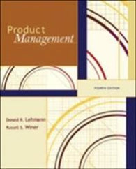 Product Management. Donald R. Lehmann, Russell S. Winer