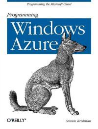 Bok om programmering av Windows Azure for data- og informasjonsteknologi, vist med bokomslag og sidevisning.
