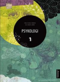 Bokcover for Psykologi 1 av Aschehoug, VGS lærebok om psykologi med illustrasjoner og tekst.