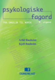 Psykologiske fagord: fra engelsk til norsk