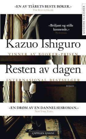 Omslagsbilde av boka "Resten av dagen" av Cappelen Damm, pocketutgave av oversatt skjønnlitteratur for voksne.