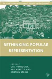 Bokomslag for "Rethinking Popular Representation" av Palgrave Macmillan, filosofi, innbundet utgave.