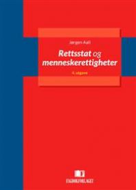 Bilde av bok om rettsstat og menneskerettigheter, juridisk fagbok utgitt av Fagbokforlaget.