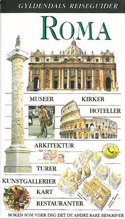 Bokomslag for "Roma (Pocket)" av Gyldendal Norsk Forlag AS, en reise- og geografi-bok med kart og bilder.