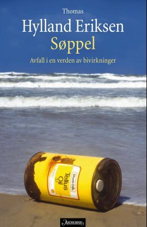 Bok om søppel, innbundet utgave av samfunn og historiebok fra Aschehoug & Co, vist med omslagsdesign og tittel.