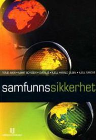 Bilde av bok om samfunnssikkerhet med fokus på krigføring og forsvar, utgitt av Universitetsforlaget.