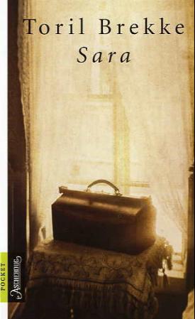 Norsk skjønnlitteratur for voksne, "Sara (Pocket)" av Aschehoug & Co, viser en bok med tittel og forlag på forsiden.