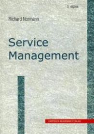 Illustrasjon av service management-konsept for markedsføring, med Cappelen-branded grafikk og diagrammer.