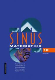 Matematikkbok for VGS Sinus 1P av Cappelen Damm, dekker grunnleggende emner for videregående skole.