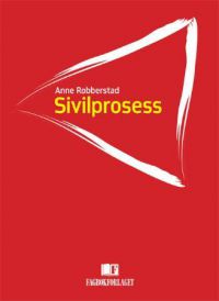 Bilde av Sivilprosess-jusbok fra Fagbokforlaget, viser åpen bok med juridisk innhold og illustrasjoner.
