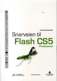 VGS Gyldendal Snarveien til Flash CS5 Professional bok med oversikt over hurtigtaster og funksjoner.