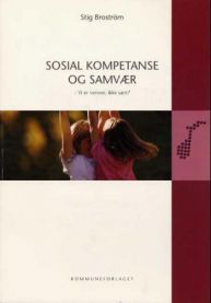 Bok om sosial kompetanse og samvær, illustrasjon av barn som leker sammen, utgitt av Kommuneforlaget.