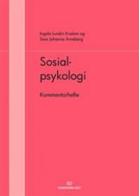 Kommentarhefte for sosialpsykologi, utgitt av NKI-forlaget, viser en åpen bok med notater og pensel på innholdssiden.