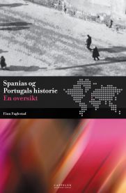 Oversiktsbilde av "Spanias og Portugals historie" av Cappelen, med kart og historiske illustrasjoner.