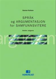 Bokomslag for "Språk og argumentasjon for samfunnsvitere" innen språk og lingvistikk, utgitt av Fagbokforlaget.