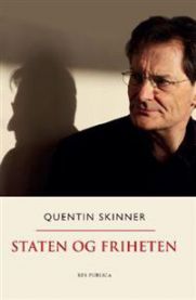 En bokomslag for "Staten og friheten" av Res Publica, sosiologi, med en illustrasjon av en stat og frihetsymboler.