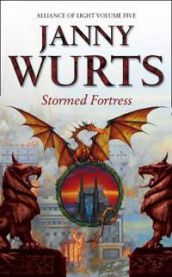 Bokia.no Stormed Fortress pocketbok med illustrasjon av en sterk festning og stormende himmel på forsiden.