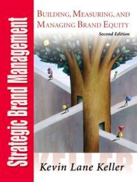 Coverbilde av boken "Strategic Brand Management" av Pearson, som viser bygging, måling og styring av merkevareverdi.