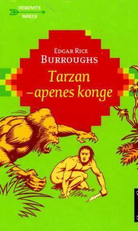 Illustrasjon av Tarzan, apenes konge, en innbundet oversatt skjønnlitterær bok for barn og ungdom fra Aschehoug & Co.