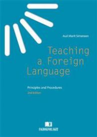 Teaching a foreign language: principles and procedures