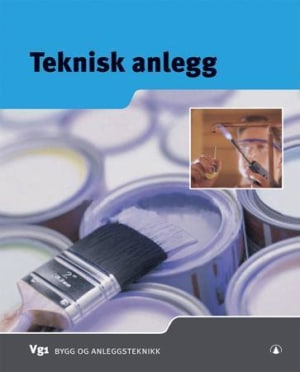 Bilde av tekniske anlegg for VGS, med Gyldendal-logo, viser ulike tekniske installasjoner og utstyr for skolebygg.
