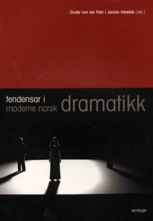 Bilde av scenekunstbok "Tendensar i moderne norsk dramatikk" utgitt av Samlaget, med bokomslag og tittel synlig