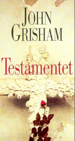 Bokomslag for Testamentet, en spennende krimbok utgitt av Cappelen Damm AS, med mørkt og mystisk design.