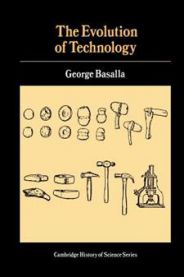 Bokomslag for "The Evolution of Technology" av Cambridge University Press, viser illustrasjoner av teknologisk utvikling.